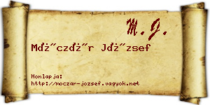 Móczár József névjegykártya